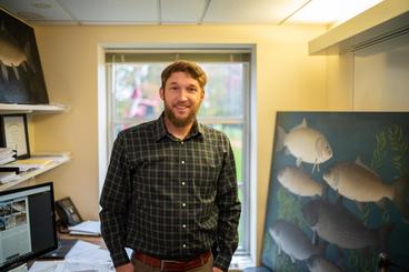 Alec Lackmann, PhD, is an ichthyologist and assistant professor at the University of Minnesota Duluth. Photo courtesy University of Minnesota Duluth.