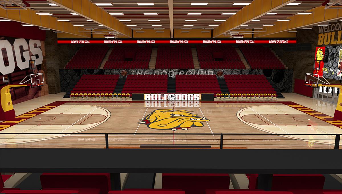 Mock-up of the renovated Romano Gym