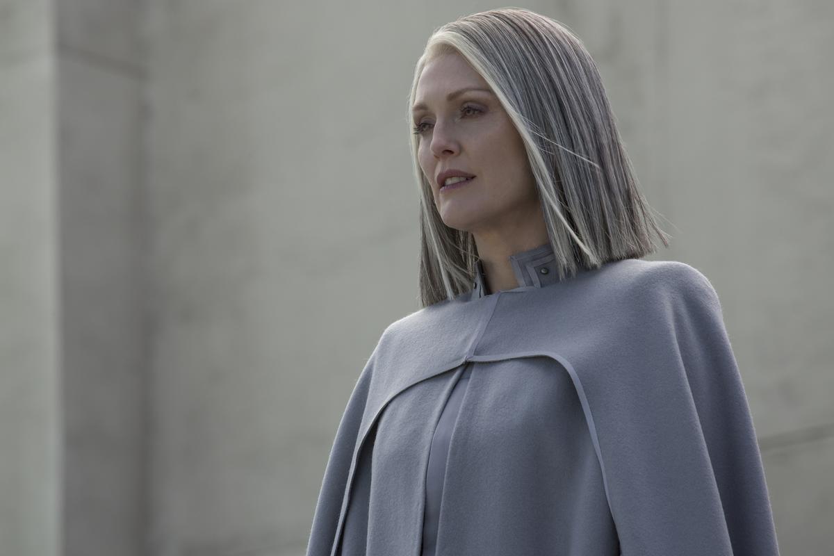Julianne Moore as President Coin in The Hunger Games