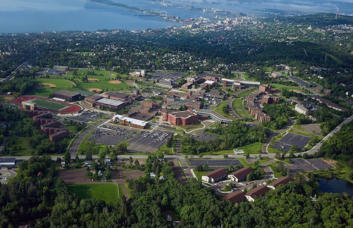 UMD Aerial shot of campus