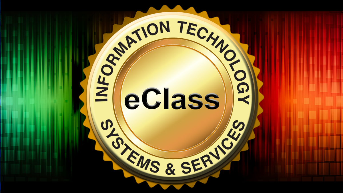 Gold Badge with the words Information Technology Systems and Services running around the edge of it. 