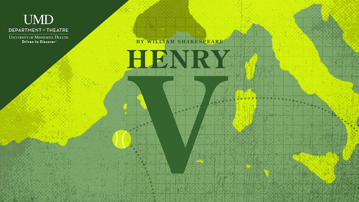 UMD production of "Henry V" graphic