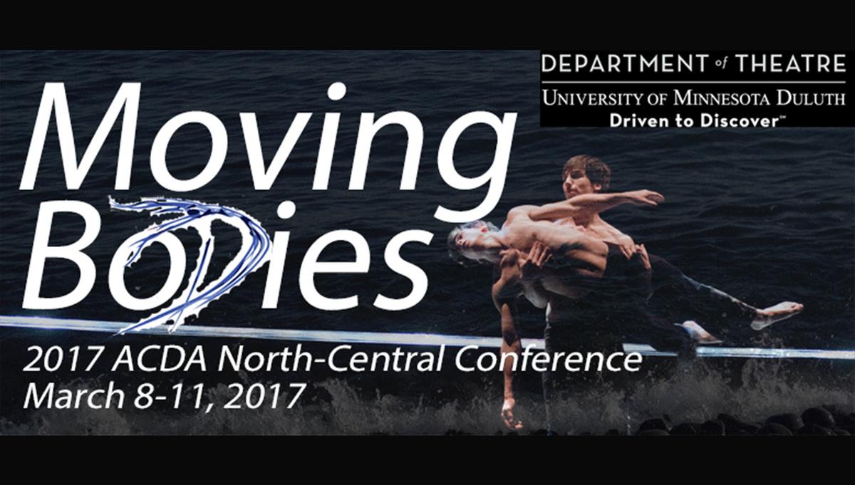 Poster for Moving Bodies showing two dancers