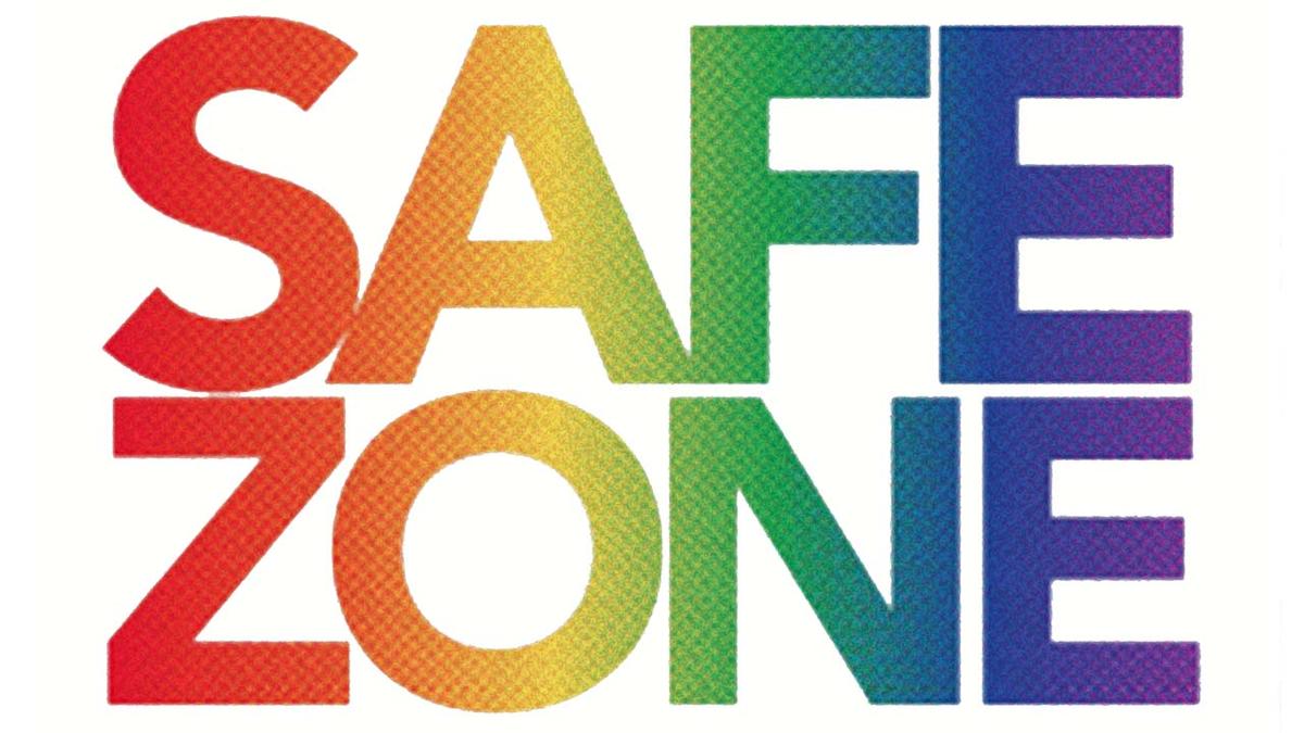 the words "safe zone"