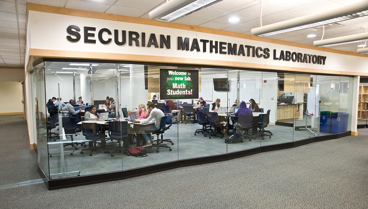 The outside of the new Securian Math and Learning Lab