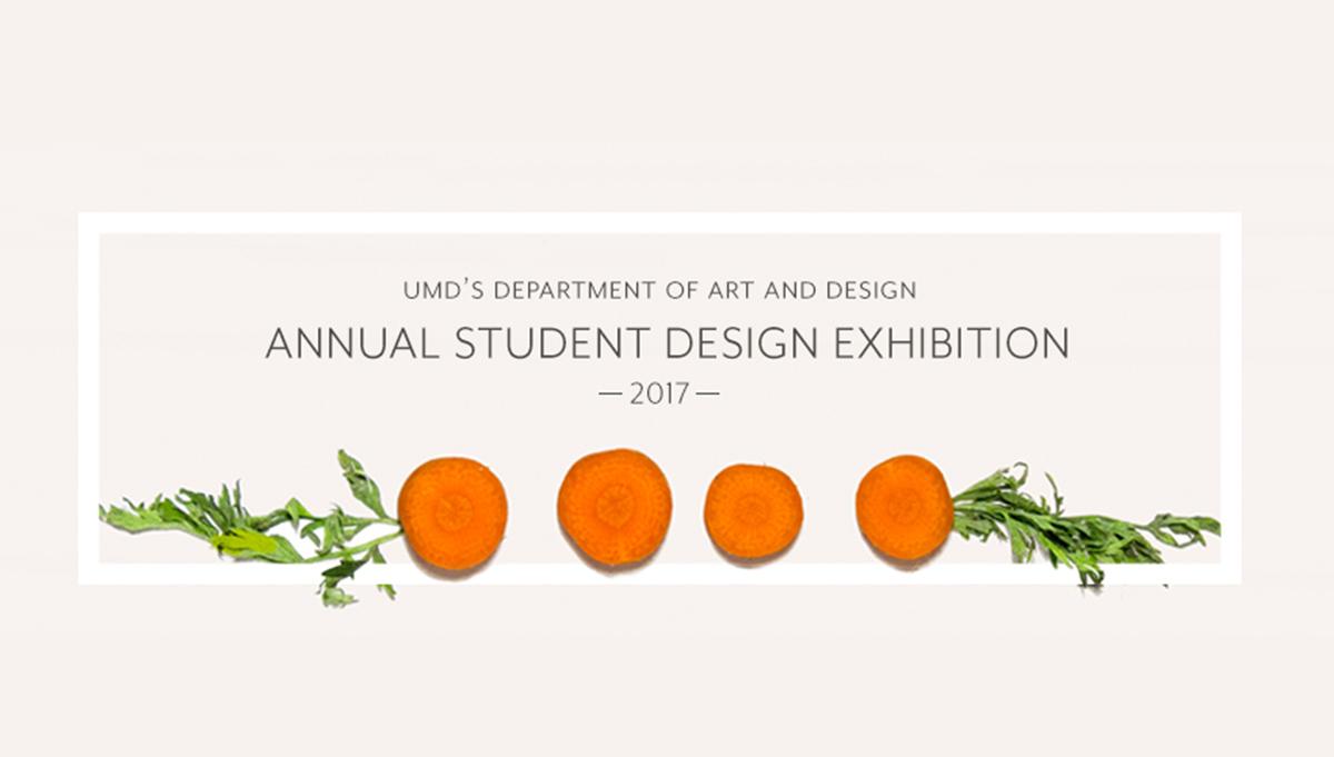 Student Design poster featuring carrots