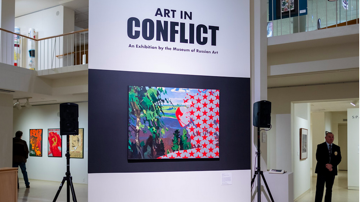 The Art in Conflict Exhibit at the Tweed Museum of Art 
