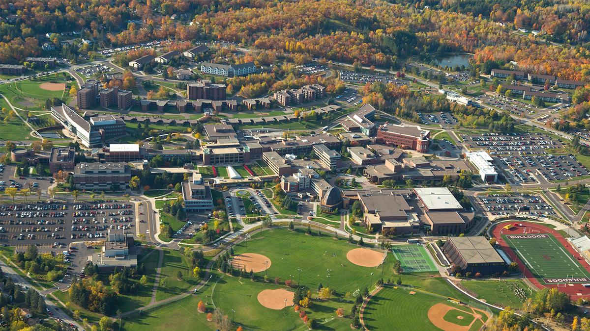 UMD aerial shot of campus