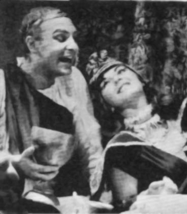 Jerry Music plays Antony with Lita Powell as Cleopatra.