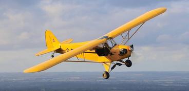 A Piper Cub plane