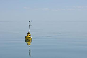 A buoy in Lake Superior. Photo: Jay Austin lab