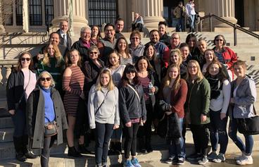 The group from the University of Minnesota Duluth and the College of St. Scholastica visited sites in Washington, D.C. and other places in January 2019.