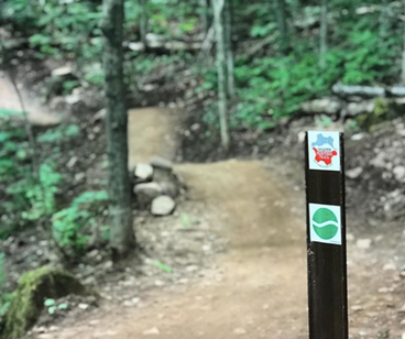 Duluth Traverse trail sign in Bagley Nature Area
