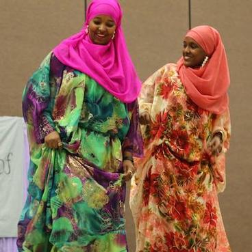 On Thurs, April 7, everyone is invited to wear a hijab or a hat for the day. Chaltu Hassan, MSA president (left), and Badhatu Wako, MSU treasurer (right), helped plan the events.