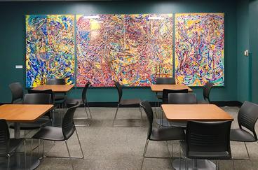 Murals in the Multicultural Center