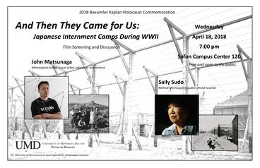 Poster for "And Then They Came For Us" event