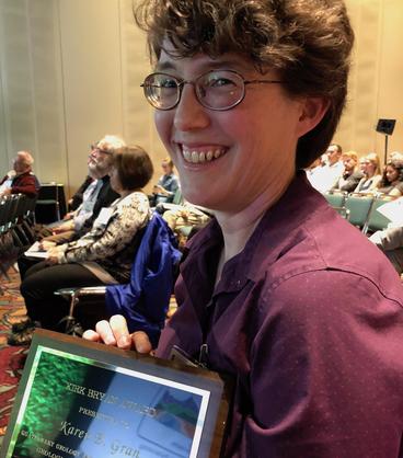 Karen Gran received the Kirk Bryan Award at the Geological Society of America 2018 annual meeting.