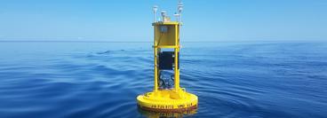 The buoy that marks the convective cell experiment also delivers real time data to the LLO offices.