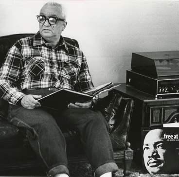 After he retired, Maupins opened his home to civil rights leaders for political discussions.