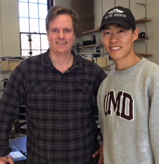 Sam Kelly and Taeho Lim are studying internal wave theory.