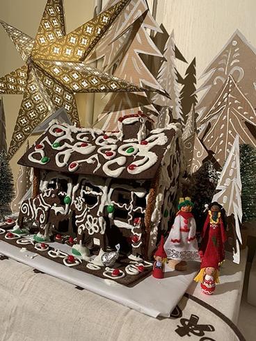 Gingerbread house created by UMD students
