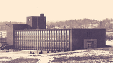 Vintage photo of UMD's original science building