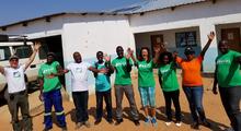 This team installed solar panels, enabling a clinic to keep vacinnes cool.